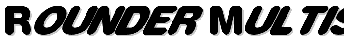 rounder multistyled font